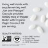 Sports Research® Biotin 10,000mcg with Organic Coconut Oil - Biotin (Vitamin B7) for Healthy Skin and Hair Support* - for Women and Men - Vegan, Non-GMO, Gluten & Soy-Free - 120 Veggie Softgels