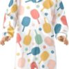 Dussdil Pink Orange Pickleball Balls Baby One-Piece Footies Newborn Rompers Pajamas Footed Pjs for Sleep Play Boys Girls