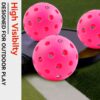 Fizzazzle Pickleball Balls Outdoor 40 Holes - Durable High Bounce USAPA Approved - True Flight Tournament Pickleballs - 4/6/12 Pack - Accessories for Training & Competitive Play