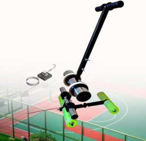 Hand-Push Tape Sticking Machine, Pickleball Court Marking Kit, Basketball Lines for Driveway, Concrete, Asphalt, Backyard with Circle Drawing Tool