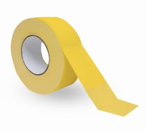 Pickleball Court Tape for Indoor/Outdoor Gaffer Style | All Surfaces | No Glare | 2 Inches Wide x 204 Feet Long (Yellow)