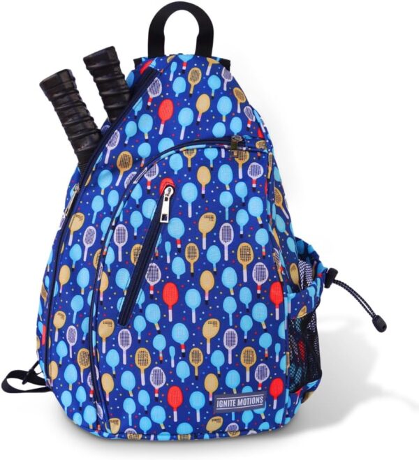 Pickleball Bag for Men & Women Pickleball Backpack - Adjustable Sling Bag/Crossbody with Fence Hook