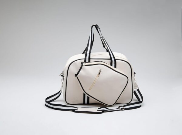 Luxury White Pickleball Tote Bag - Stylish & Durable Pickleball Bags for Women