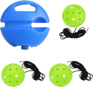 Match Buddy Pickleball Trainer with 1 String and 3pcs Elastic Pickleballs, Portable Player Equipment for Solo Practice and Performance Improvement