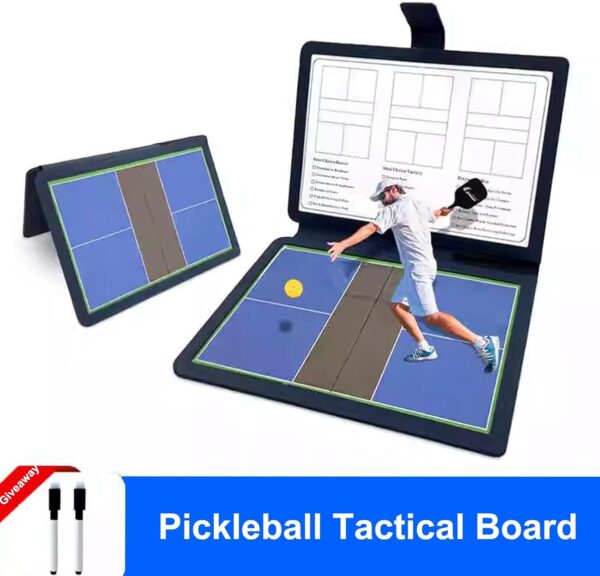 Premium Dry Erase Magnetic Pickleball Coaching Coach Board Clipboard, Pickleball Dry Erase Coaches Clipboard, Dry Erase Marker Board, Double-Sided, Training Aids Equipment Gear