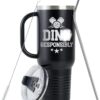 Onebttl Pickleball Gifts for Women/Men, Gifts for Pickleball Lovers, Insulated 40oz Stainless Steel Tumbler with Handle, DINK RESPONSIBLY