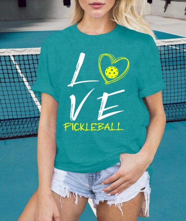 LBP Women Pickleball Shirt Love Pickball T-Shirt Pickleball Lover Player Tee Tops