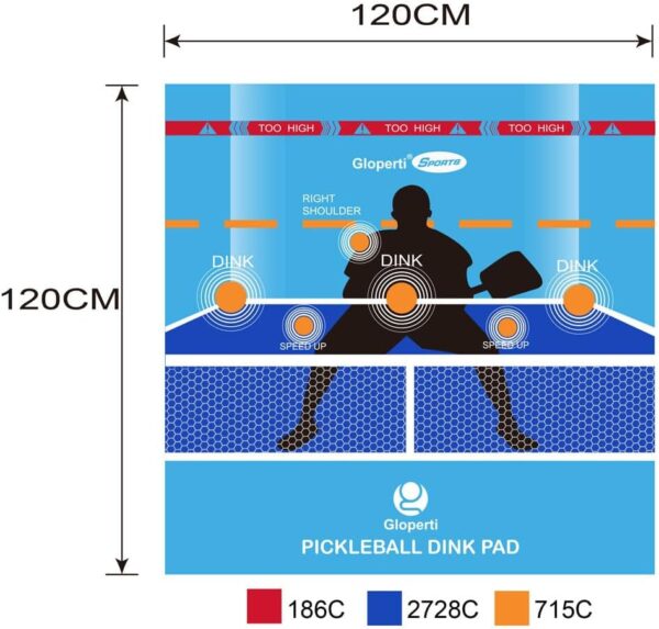 Pickleball Training Dink Pad Master Practice Aid Soft Feeling Fabric Material for Indoor & Outdoor Use Precision & Game Improvement