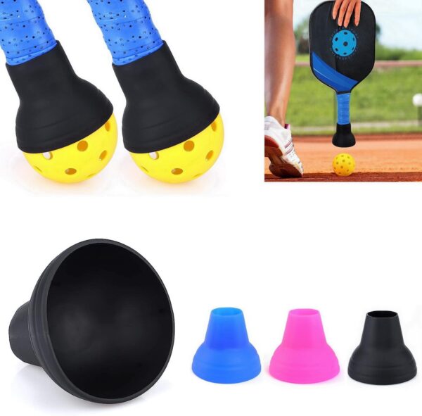 2-Pack Pickleball Balls Pickers, Pickle Balls Retrievers, Suitable for All Standard Pickleball Paddles Handle Grip (No Any Ball Included)