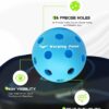Warping Point Indoor Pickleball Balls | 26 Holes | 4 Pack, 12 Pack | Meet USAPA Specifications | High Bounce Durable Practice Pickle Ball with Mesh Bag for Beginner Intermediate Player | Orange, Blue