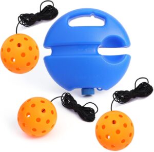 Match Buddy Pickleball Trainer, Rebound Practice Trainer with Adjustable Cord, Stable Water-Fill Base, Indoor and Outdoor Pickleball Training Aid