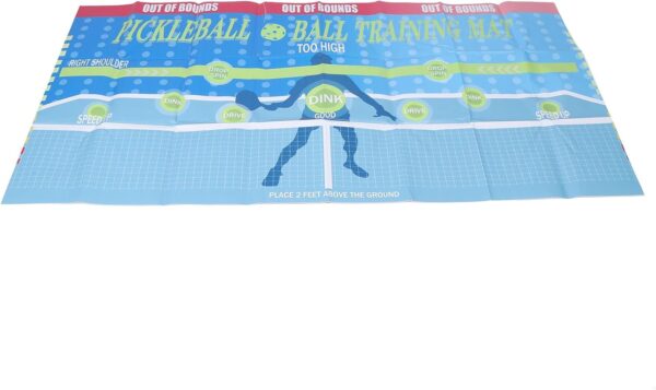 Luqeeg Pickleball Training Pad, Wall Mounted Pickleball Trainer, Portable Pickleball Practice Rebounder Training Aid, with Multiple Target Zones for Indoor and Outdoor Training Court