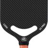 Pickleball Paddle, 3K Carbon Fiber Pickleball Paddle with Aero Throat, USA Pickleball Approved, 16MM Polypropylene Honeycomb Core, Textured Carbon Grit Surface