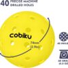 Premium Outdoor Pickleballs Balls 3/6/12 Pack - USAPA Approved Tournament and Competition Pickleball with Perfectly Balanced and Visibility, 40 Hole Pickleball for All Skill Levels
