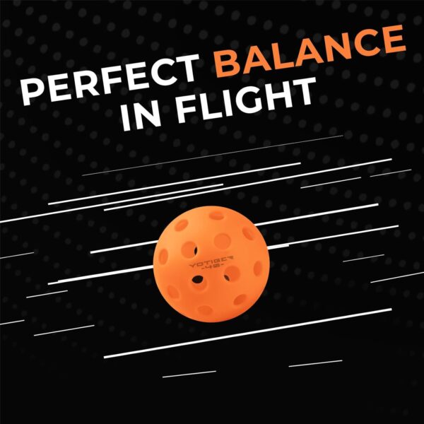 YOTIGER Pickleball Balls, 4 Pack | 12 Pack | 36 Pack - 40 Holes, High Visibility & Bounce, Durable for All Skill Levels