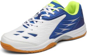 Tennis Shoes Lightweight Pickleball All Court Shoes Indoor Outdoor Badminton Sneaker with Arch Support Court Training Blue