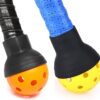 2-Pack Pickleball Balls Pickers, Pickle Balls Retrievers, Suitable for All Standard Pickleball Paddles Handle Grip (No Any Ball Included)