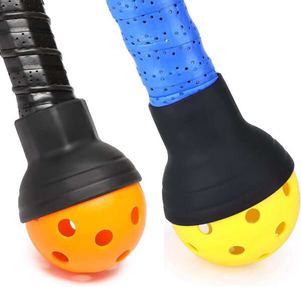 2-Pack Pickleball Balls Pickers, Pickle Balls Retrievers, Suitable for All Standard Pickleball Paddles Handle Grip (No Any Ball Included)