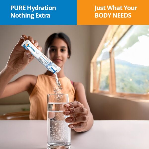 NormaLyte Oral Rehydration Salts-2 Pouches - 60 Sticks (Yields 500mL per Pack)-Pure| Energy Supplements, Potassium Supplement, Dehydration Recovery and Quick Absorption