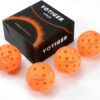 YOTIGER Pickleball Balls, 4 Pack | 12 Pack | 36 Pack - 40 Holes, High Visibility & Bounce, Durable for All Skill Levels