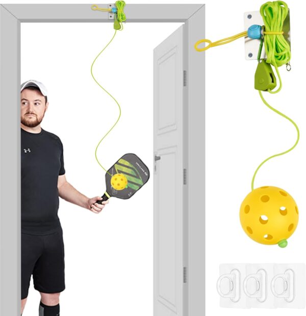 Pickleball Trainer, Pickleball Rebounder for Pickleball Training and Practice, Enhance Reaction Time & Hand-Eye Coordination, Easy Installation