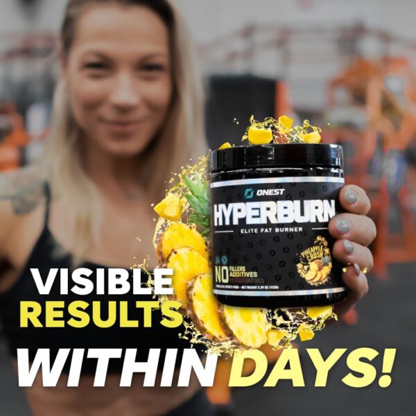 ONEST Hyperburn Fat Burner Powder – 153g (30 Servings) Enhanced Energy Boost & Performance Support Supplement Metabolism Booster & Sports Nutrition Powder for Men and Women