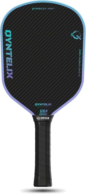 Pickleball Paddle - Carbon Fiber Pickleball Paddle with 16mm Thermoformed Power Core, 3K Raw Carbon Fiber Surface for Superior Spin & Consistency