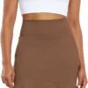Women's Golf Skirts High Waisted Athletic Tennis Skirt with Shorts Knee Length Skater Running Casual Skort