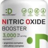 Nitric Oxide Booster 3,000mg Per Serving, 300 Capsules – 12 in 1 Nitric Oxide Supplement – Arginine & Citrulline Complex with Energy Blend – Marshmallow Root – Promotes Nutrient Flow to Muscles&Heart