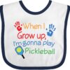 inktastic Future Pickleball Player Baby Bib