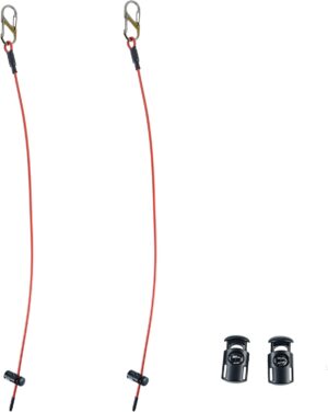 Pickleball Ball Stringer Cable Chord, Accessories for Pickleball Storage, 5 Official Balls fit on one Cable, Set of 2