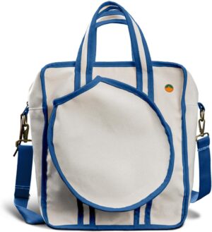 Tangerine Pickleball Bag – Premium Heavyweight Canvas & Water-Resistant Sports Tote, Ample Storage for Gear & 2 Paddles, Stylish Pickleball Bag for Men & Women, Durable & Lightweight