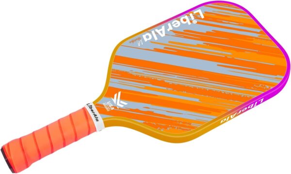 Pickleball Paddles Set of 2 | LA-NovaHue USAPA Approved Paddle | PP Honeycomb & Carbon Fiber |Gradient edging design |Indoor/Outdoor games for adults and family | Portable Beginner pickle kit