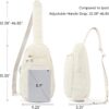 CLUCI Pickleball Bag for Women, Quilted Crossbody Bags for Women Men, Puffer Travel Sling Bag