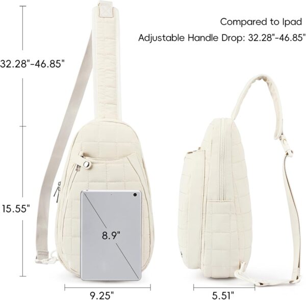 CLUCI Pickleball Bag for Women, Quilted Crossbody Bags for Women Men, Puffer Travel Sling Bag