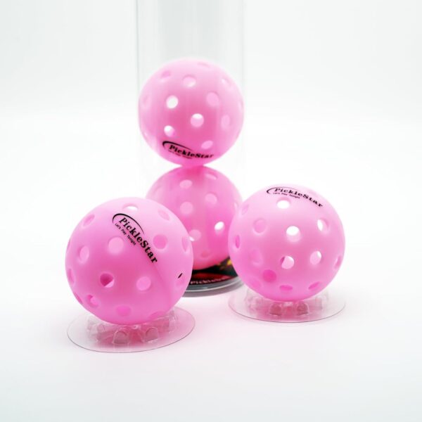 PickleStar LED Light Up Pickleball Balls, Glow in The Dark Pickleball Balls, Offcial Size OutdoorPickleBalls with Light 4 Pack LED Light Up Pickle Balls, Unique Gift for Pickleball Lovers