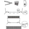 Aoneky Protable Driveway Pickleball Set - Driveway Pickleball Game