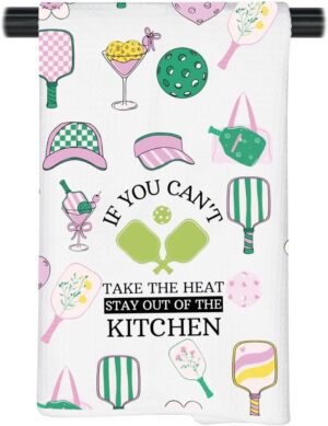 JNIAP Pickleball Lover Gift Pickleball Kitchen Towel Pickleball Player Gift for Group (You Can't Take)