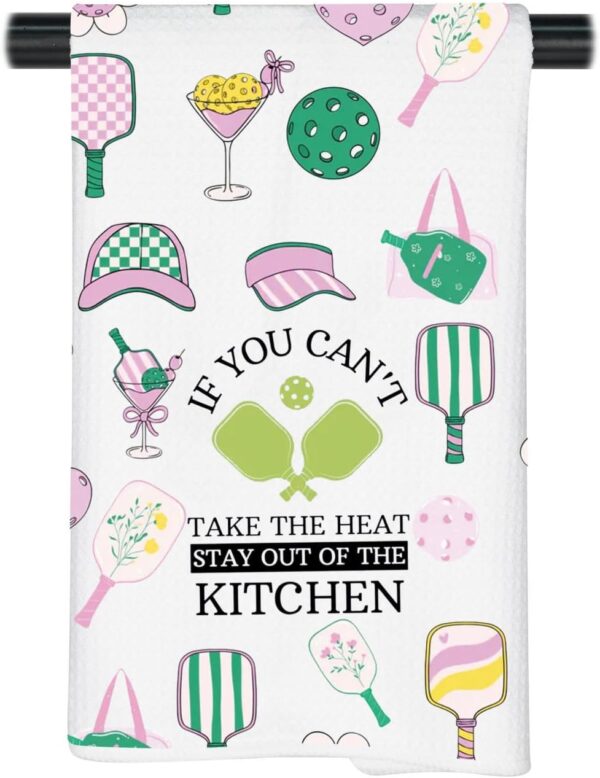 JNIAP Pickleball Lover Gift Pickleball Kitchen Towel Pickleball Player Gift for Group (You Can't Take)
