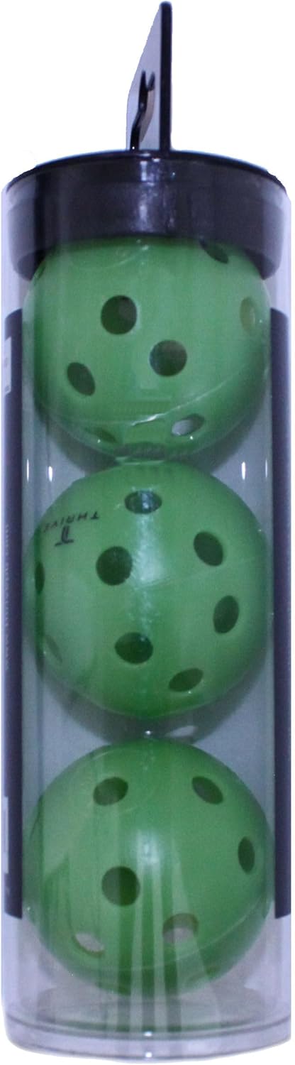 Thrive Fast Hands Mini Pickleball Ball - Quicker Reaction Training Aid for Hands, Paddle Control, and Coordination - Great for Pickleball Drills - Includes 3 Balls and Tube