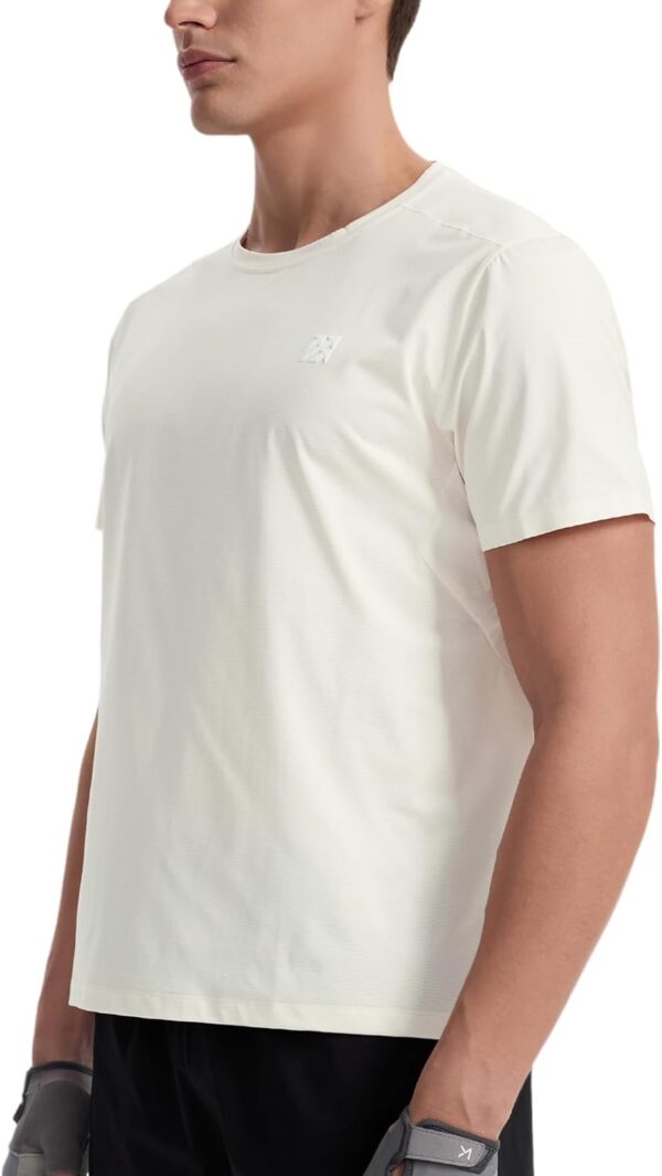 Mens Seamless T-Shirts Light Weight Moisture Wicking Running Workout Pickleball Shirts for Men