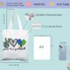 Tote Bag for pickleball Sport Lovers, Sportspickle Inspired Shopping Grocery Bag for pickleball Club Friends Partener Trainer Besties Coach, Accessory Toiletry Bag for Daily Odds and Ends (Tote)