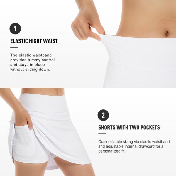 beroy Running Skirts Tennis Golf Skorts for Women - Women Workout Skirts with Pockets
