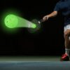 Pickleball Balls, 6 Pack Outdoor Glow in The Dark Pickleballs with Mesh Bag, Luminous Gifts, Light Up Green, High Visibility & Durable for Training
