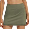Hiverlay Skorts for Women High Waisted Tennis Skirt with Pocket Golf Skirts Built-in Shorts for Pickleball Running Workout