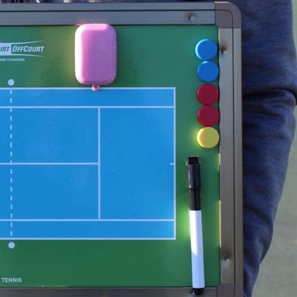 Magnetic Dry Erase Coach's Board, for Tennis and Pickleball Training, Great for Drills, Strategy, and Conditioning