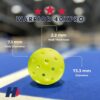 Hero Pickleball Warrior 40XPRO Veteran Owned - Durable Balls. Meets USA Pickleball Requirements. Works with All Paddles. Consistent Flight & Spin - 40 Machine-Drilled Holes