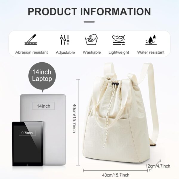 Drawstring Backpack Gym Bag for Women Small Workout Sports Bag for Men Cinch Gym Backpack Shoulder Tote Bag for Women