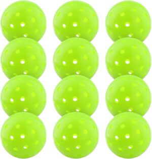 Pickleballs for Outdoor Play - Pickle Balls 12 Pack Indoor Pickleball Balls Outdoor Pickleballs Usapa Approved, Sports Equipment Accessories Gifts for Pickleball Lovers