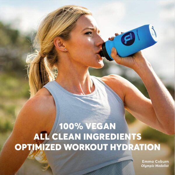 Nuun Hydration Endurance Powder, Strawberry Lemonade + Caffeine, Workout Support, 5 Essential Electrolytes for Hydration + Carbohydrates, Vegan, Non-GMO, (16 Servings - Canister)